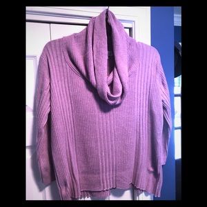 Sparkly pink cowl neck, lightweight top